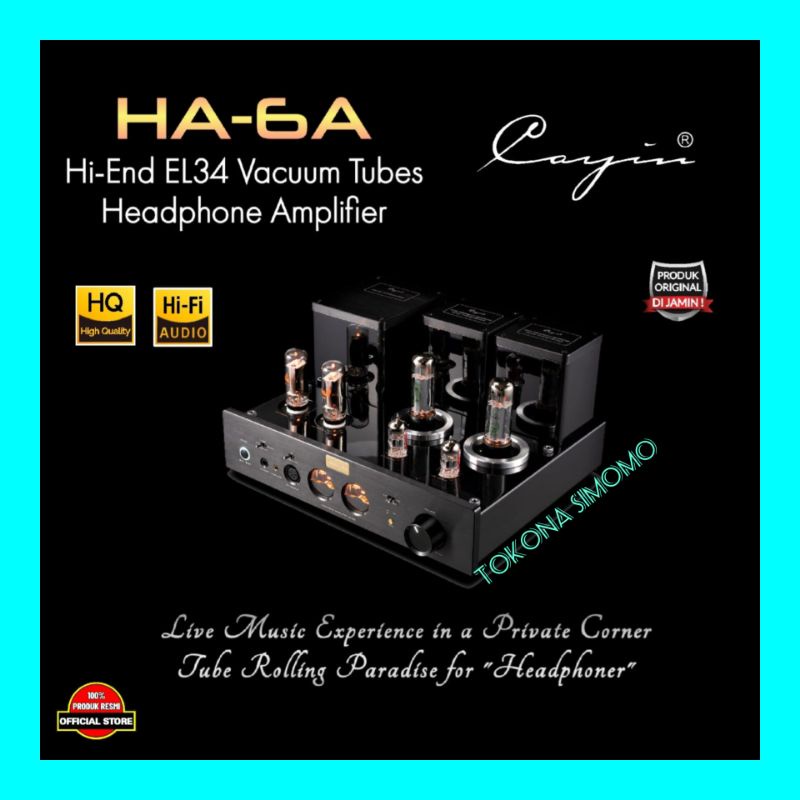 CAYIN HA 6A HA6A Hi End EL34 Vacuum Tubes Headphone Amplifier