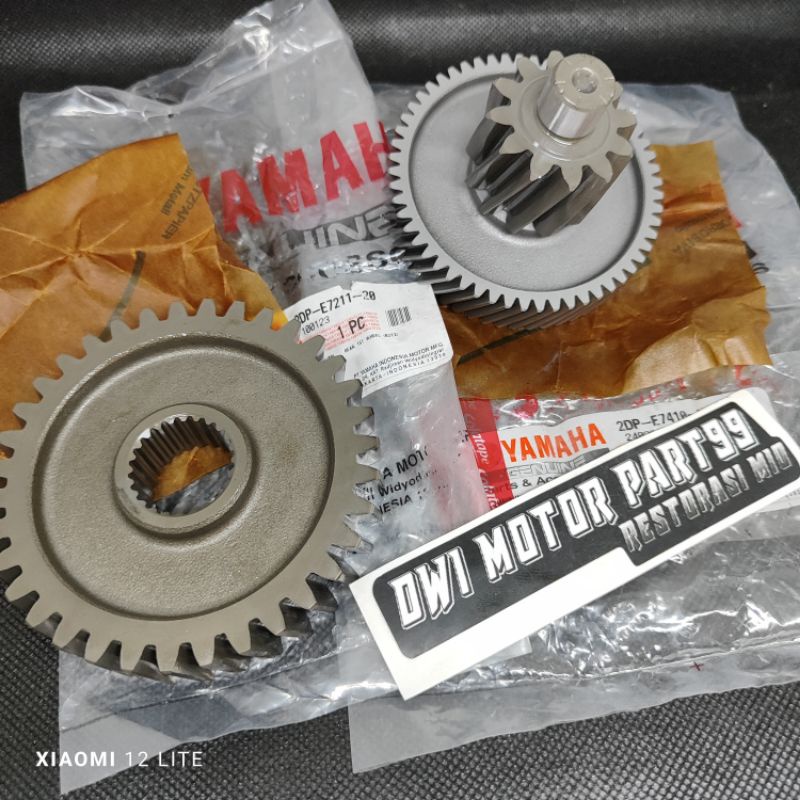 Jual GEAR GIR RASIO SET BESAR KECIL 2PCS 2DP NMAX N MAX N-MAX ORIGINAL ...