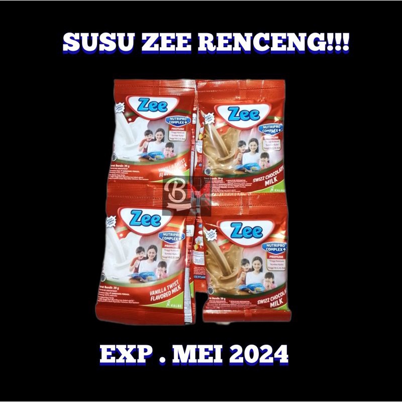 Jual Susu Zee Sachet Renceng (10*39gr) / ZEE RENCENG PALING MURAH ...