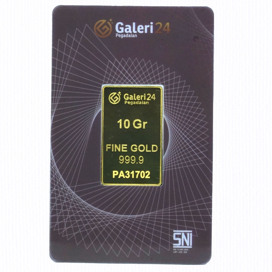 Jual Logam Mulia Galeri 24 10gr (LM) 10 GRAM - Emas Galeri 24 | Shopee