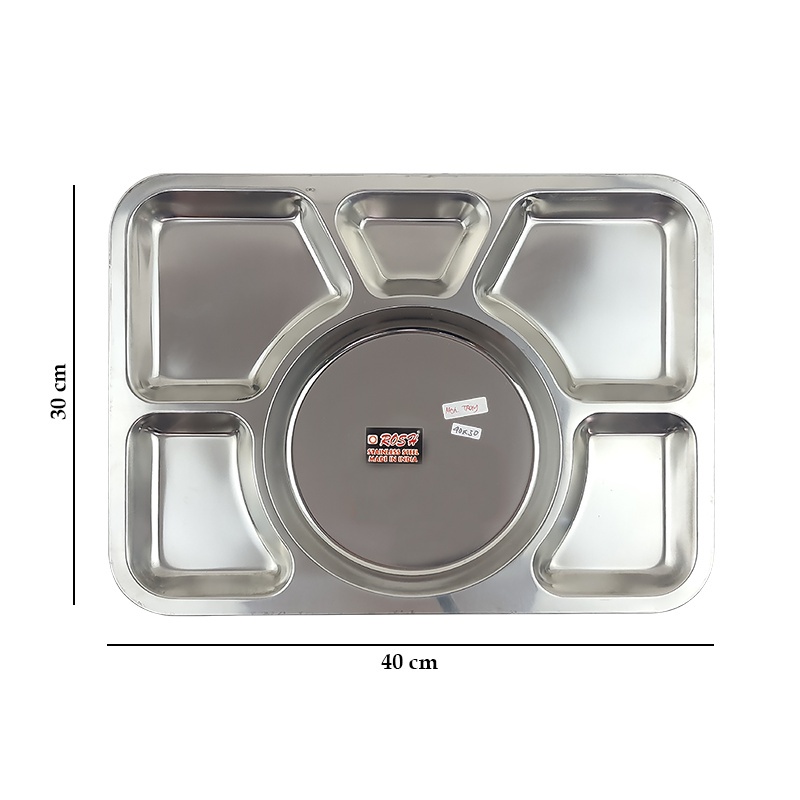 Jual Rosh Tempat Makan 6 Sekat 40 X 30 Cm Mesh Tray Wadah Makan Rumah ...