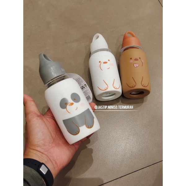 Jual Miniso Botol Minum Kaca We Bare Bears Ml Shopee Indonesia