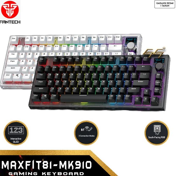 Jual Fantech MAXFIT81 Wireless Bluetooth 75% Mechanical Keyboard Gaming ...