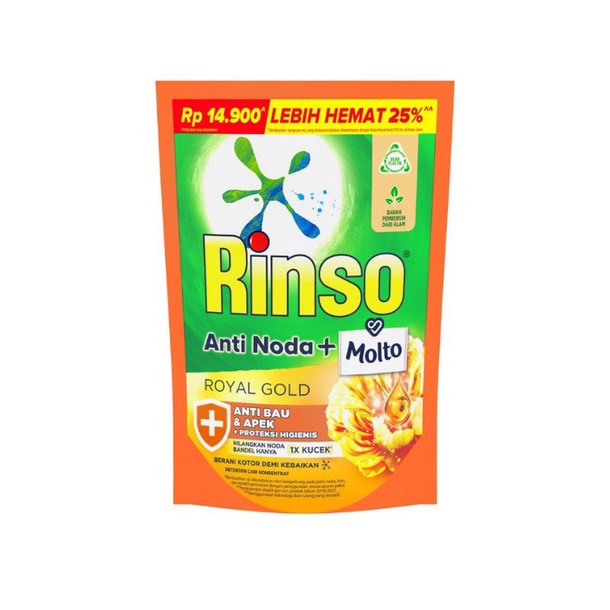 Jual deterjen rinso Molto 560ml | Shopee Indonesia