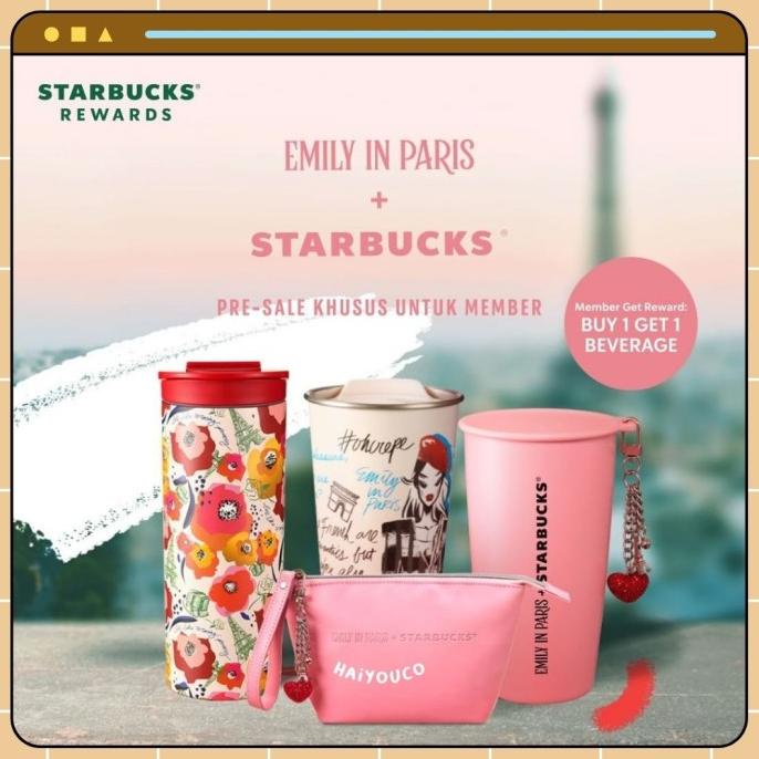 Jual Tumbler Starbucks Emily In Paris Botol Minum Starbucks X Emily Shopee Indonesia