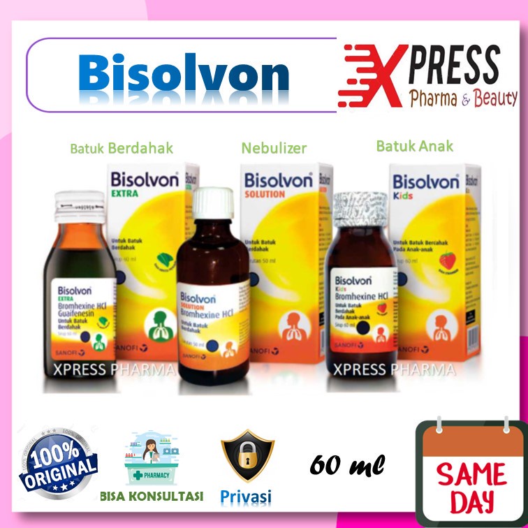 Jual XPRESS ! Bisolvon Extra / Bisolvon Solution Nebulizer larutan ...