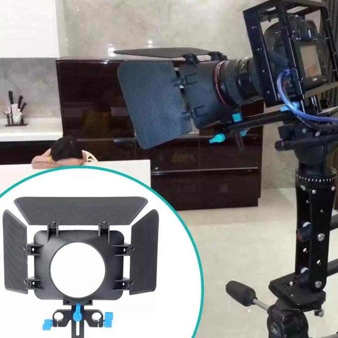 Jual M1 Matte Box Shade Rail Rod 15Mm Camera Rig Cage Universal Film ...
