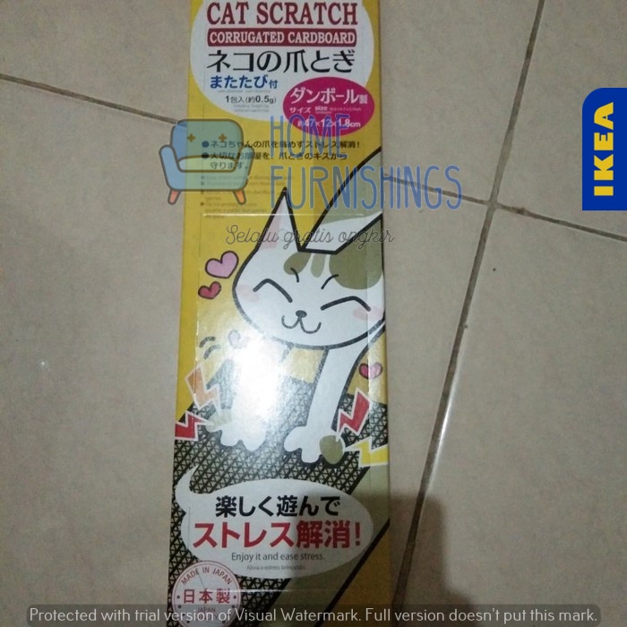 Jual Cat Scratch Garukan Cakaran Kucing Daiso 47 X 12 X 1.8 cm | Shopee ...