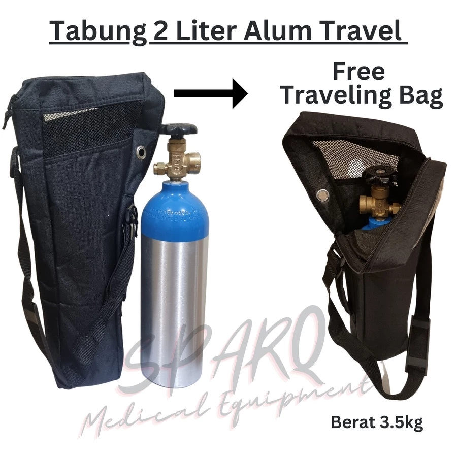 Tabung Oksigen Portable 2 Liter Aluminium + Tas: Solusi Darurat yang Ringkas dan Andal Tabung Oksigen Portable 2 Liter Aluminium + Tas: Solusi Darurat yang Ringkas dan Andal