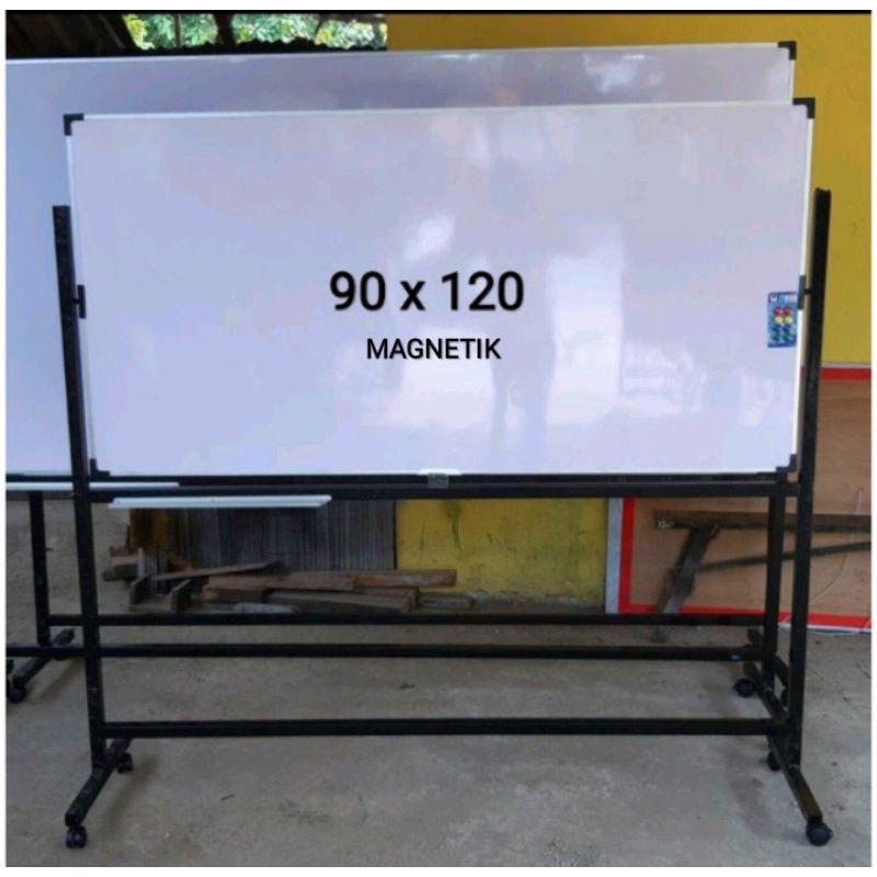 Jual Whiteboard Papan Tulis 90 X 120 + Standing | Shopee Indonesia