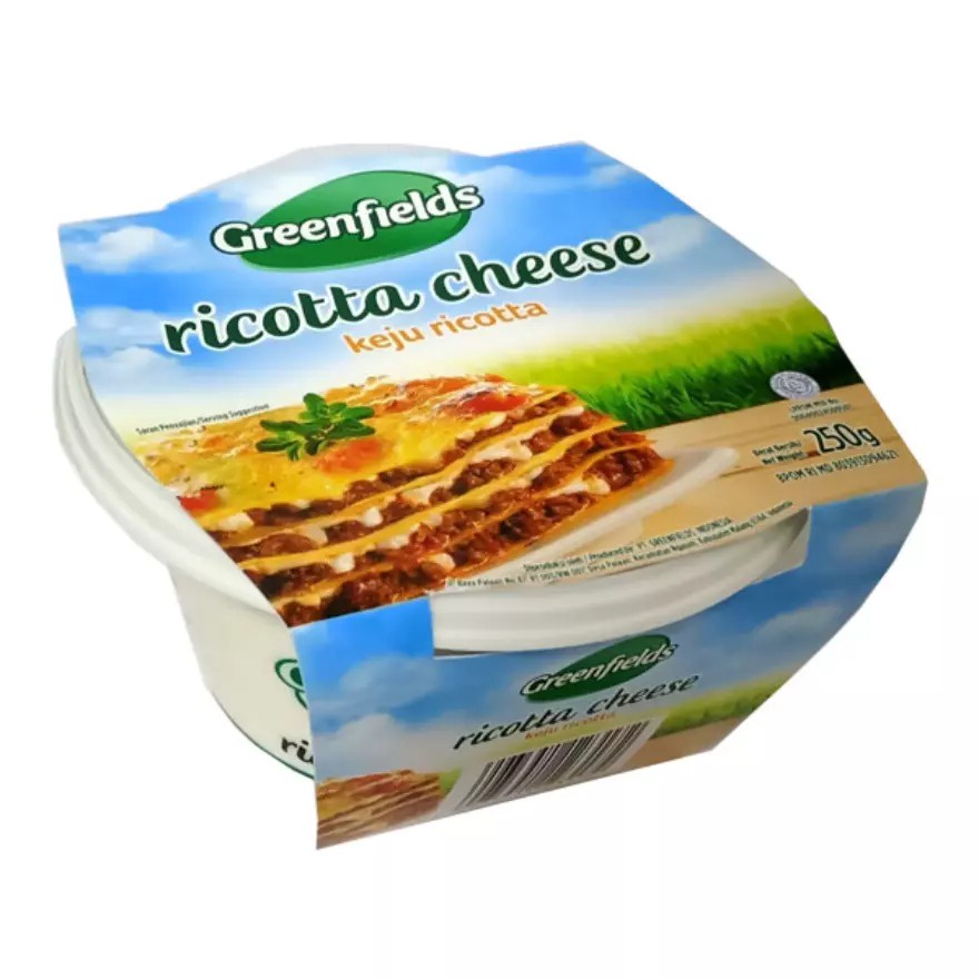 Jual Greenfields Ricotta Cheese |Keju Greenfield 250 g-JktBar | Shopee ...