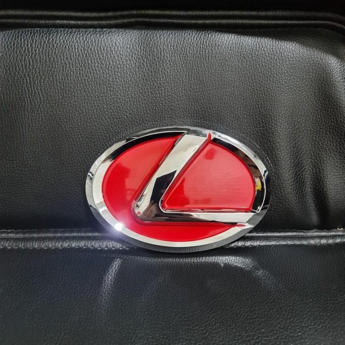 Jual LOGO EMBLEM MOBIL DEPAN BELAKANG MOBIL LEXUS MERAH - 15 CM
