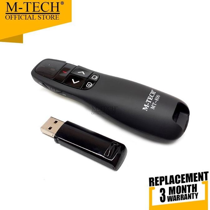 Jual COD Wireless presenter m-tech 2.4ghz usb with laser pointer mt800 ...