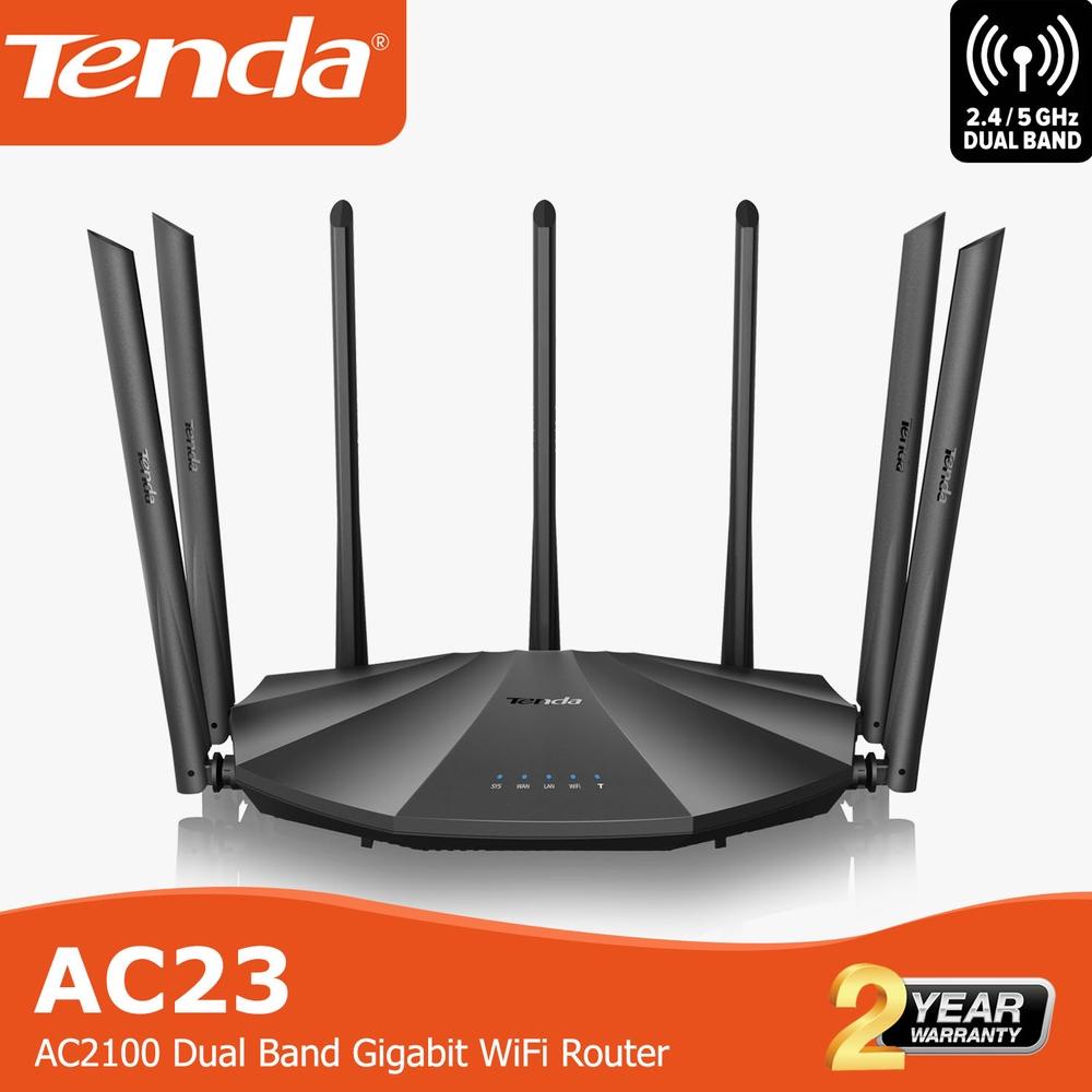 Jual Router Tenda - Ac23 Ac2100 Dual Band Gigabit Wifi Router | Shopee ...