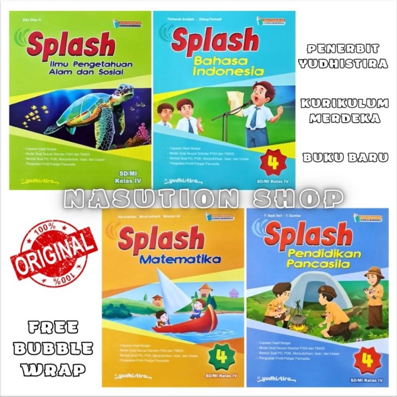 Jual Buku Splash Kelas 4 SD/MI Penerbit Yudhistira Kurikulum Merdeka ...