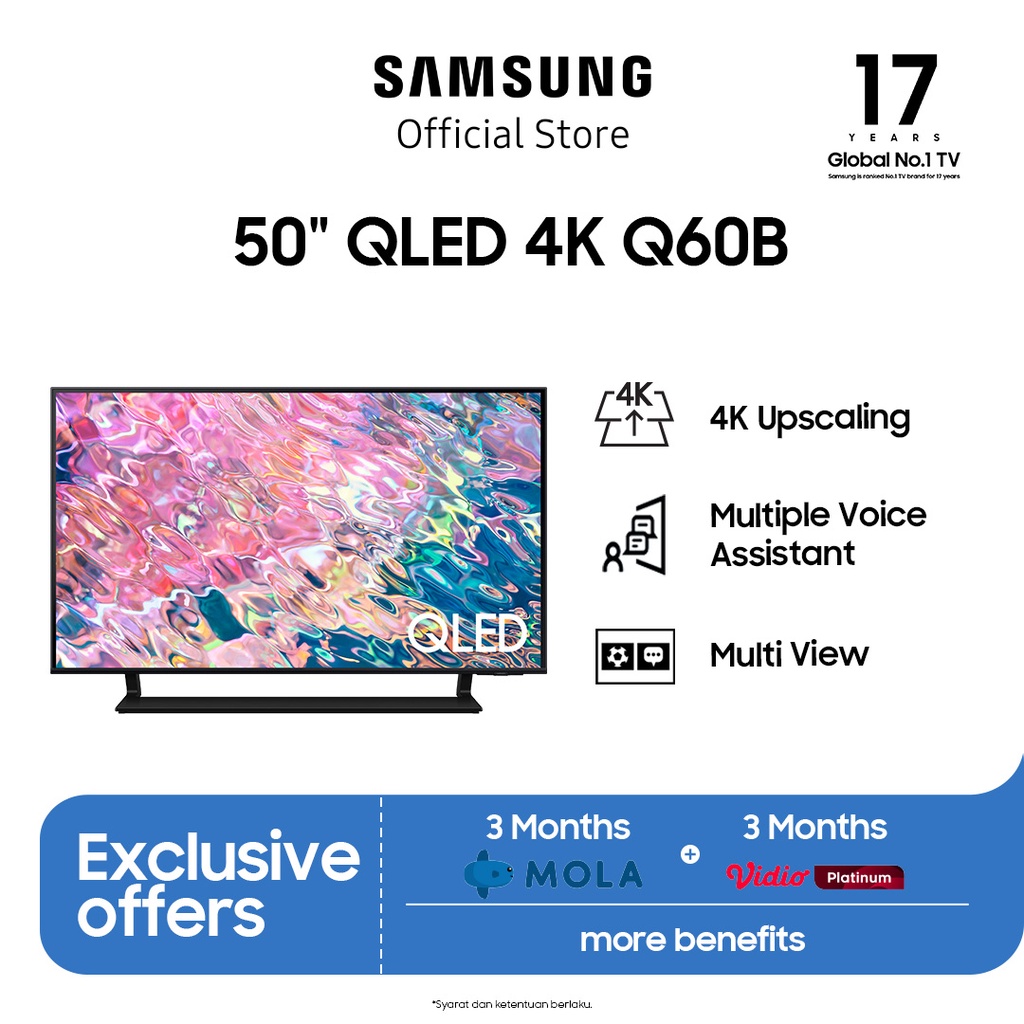 Jual Samsung Smart TV 50 inch QLED 4K Q60B dengan Quantum HDR ...