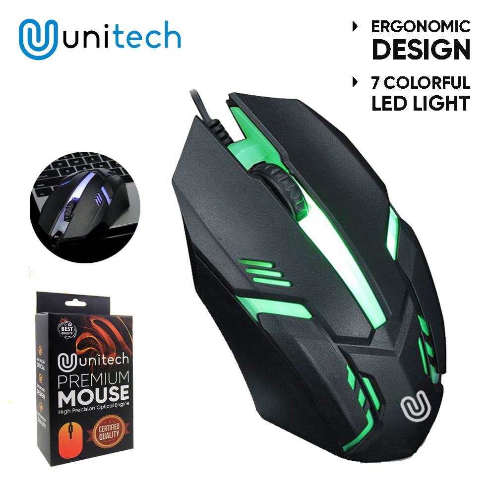 Jual Terbaru Mouse Gaming Kabel Unitech G1 Led Rainbow Color Backlht ...