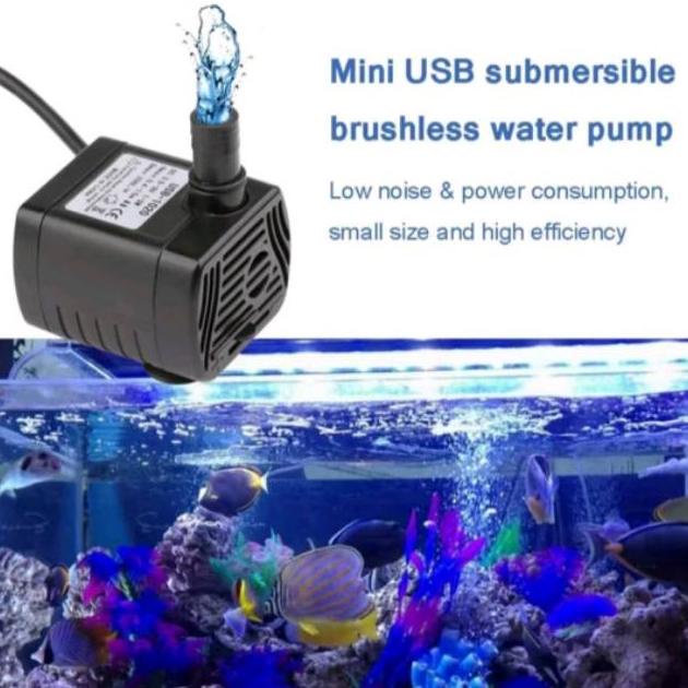 Jual Pompa Air Celup Mini Usb Dc V Submersible Pump Hitam Shopee Indonesia