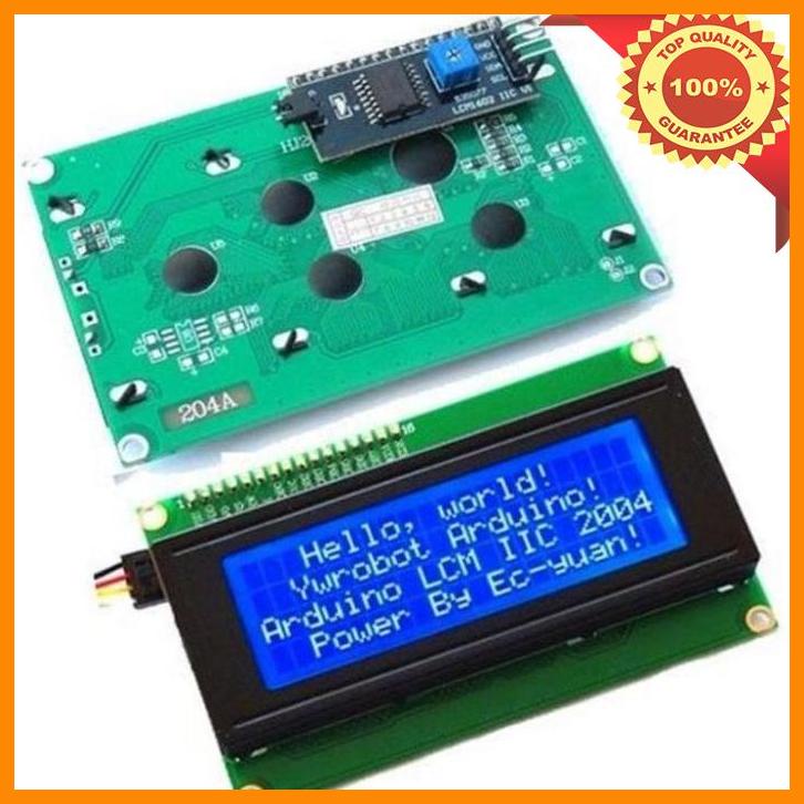 Jual (anh) blue serial 20x4 with i2c character lcd display module ...