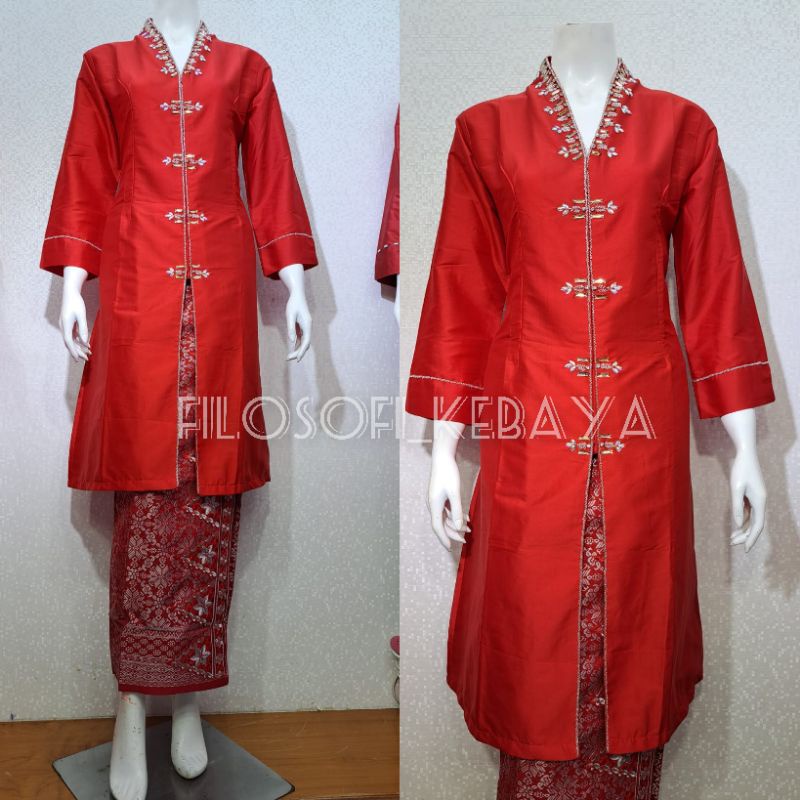 Jual Fk Atasan Kebaya Kurung Taffeta Full Payet Kebaya Melayu Modern Kebaya Kurung Malaysia