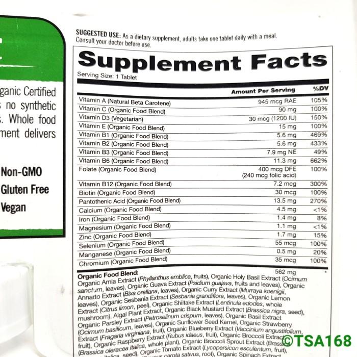 Jual Kirkland Signature Organic Multivitamin 80 Tablets Multivitamin