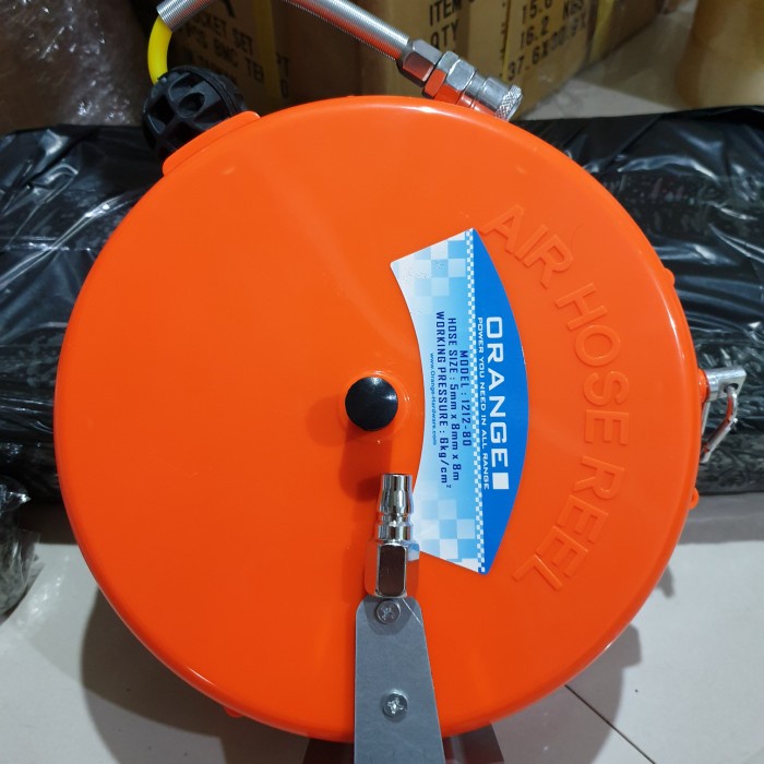 Jual Air Hose Reel Gulungan Selang Angin Orange Mtr Shopee Indonesia