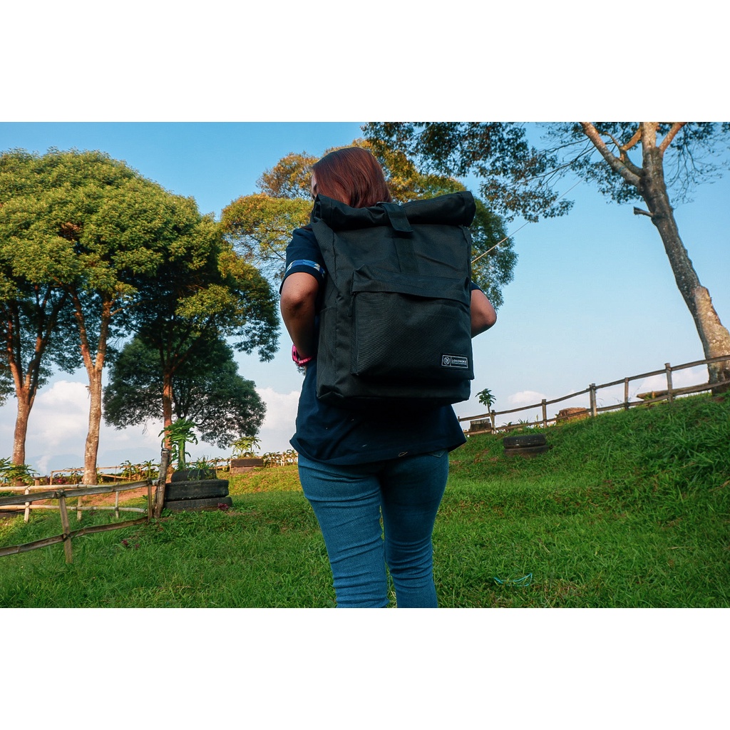 Jual LOKOMOKO - Tas ransel Bagpack Rolltop Draco Pria Wanita | Shopee ...