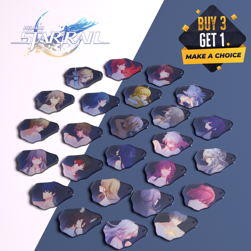Jual BURJOIS Gantungan Kunci Eidolon 6 Honkai Star Rail | Acrylic ...