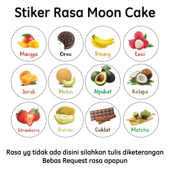 Jual Penjolo Stiker Varian Rasa Buah Makanan Sticker Costum Fruit Label ...