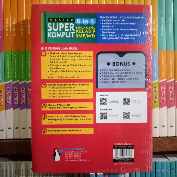 Jual Must Have Buku Soal Hots Master Super Komplit Smp Mts Kelas 7 8