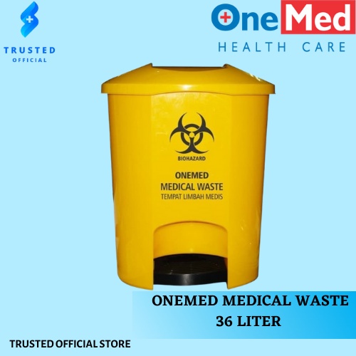 Jual TEMPAT LIMBAH MEDIS SAFETYBOX ONEMED MEDICAL WASTE 36L Shopee