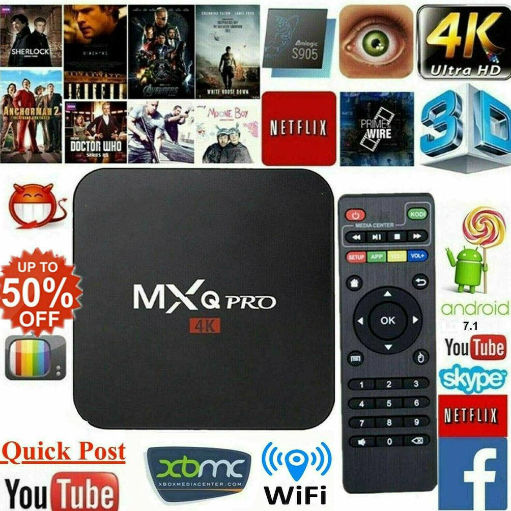 Jual Ready Stock Android TV Box MXQ Pro 5G 2G+16G / Smart TV 4K Ultra ...