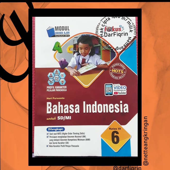 Jual Lks Bahasa Indonesia Kelas 6 Semester 1 And 2 Sdmi K13 Rev 2018 Fokus Hots Shopee Indonesia 9050