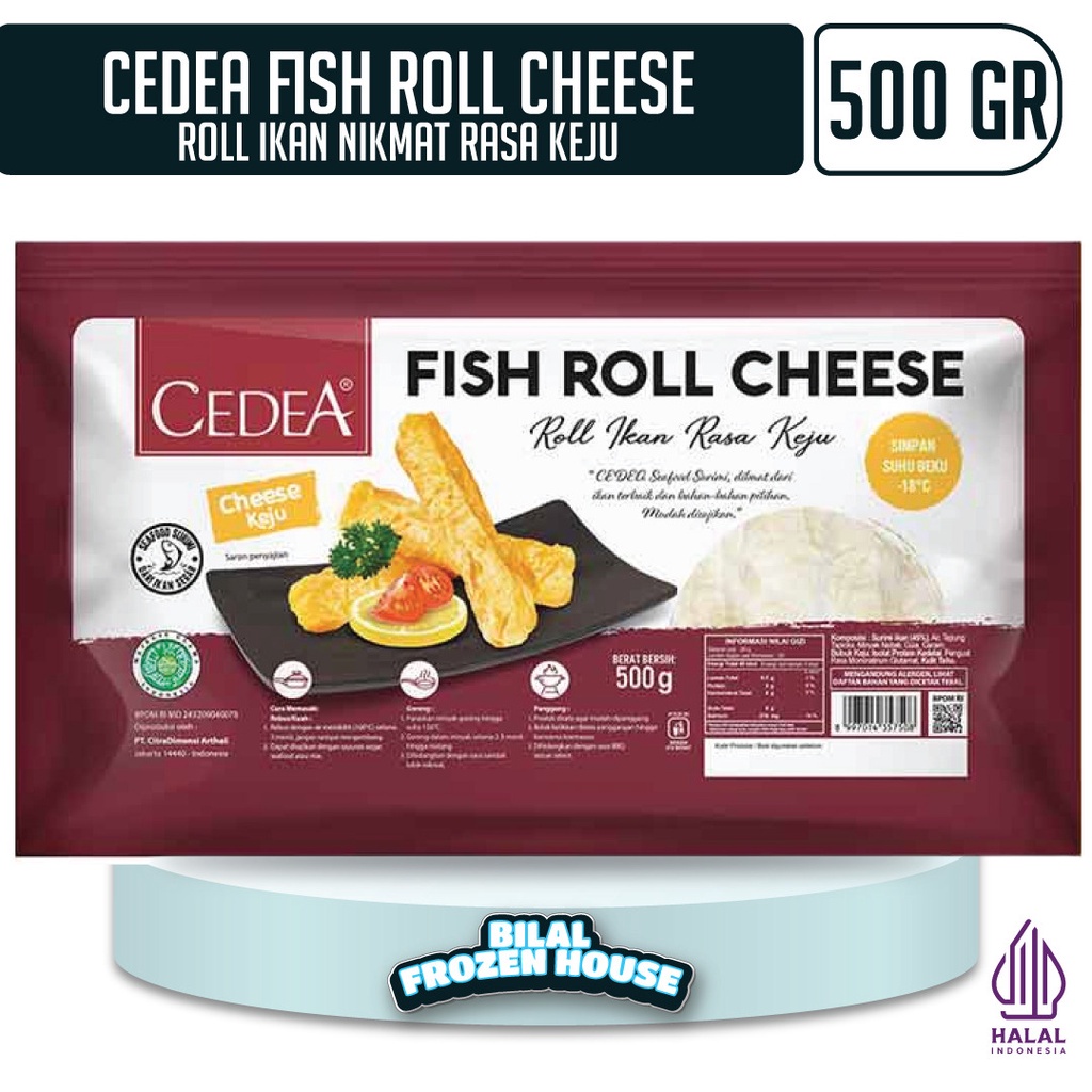 Jual Cedea Fish Roll Cheese 500gr - Row Roll - Roll Ikan Rasa Keju ...