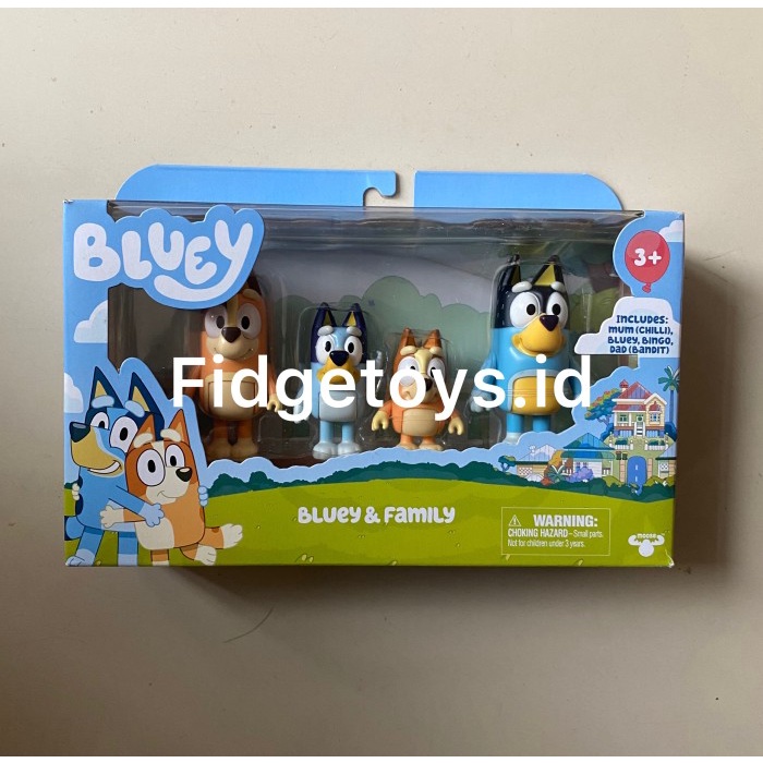 Jual Bluey And Family 4 Pack Poseable Figures | Shopee Indonesia