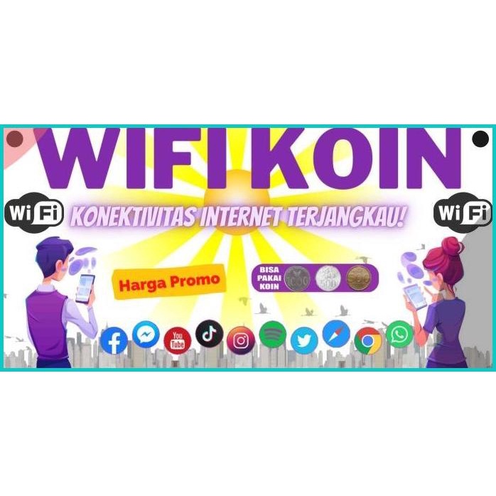 Jual Sticker Panduan Dan Spanduk Gantung Untuk Wifi Coin 14JVNZ3 ...