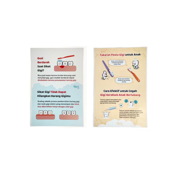 Jual Poster / Flip Chart Edukasi Yuluhan Kesehatan Gigi Dan Mulut / Dhe Shopee Indonesia
