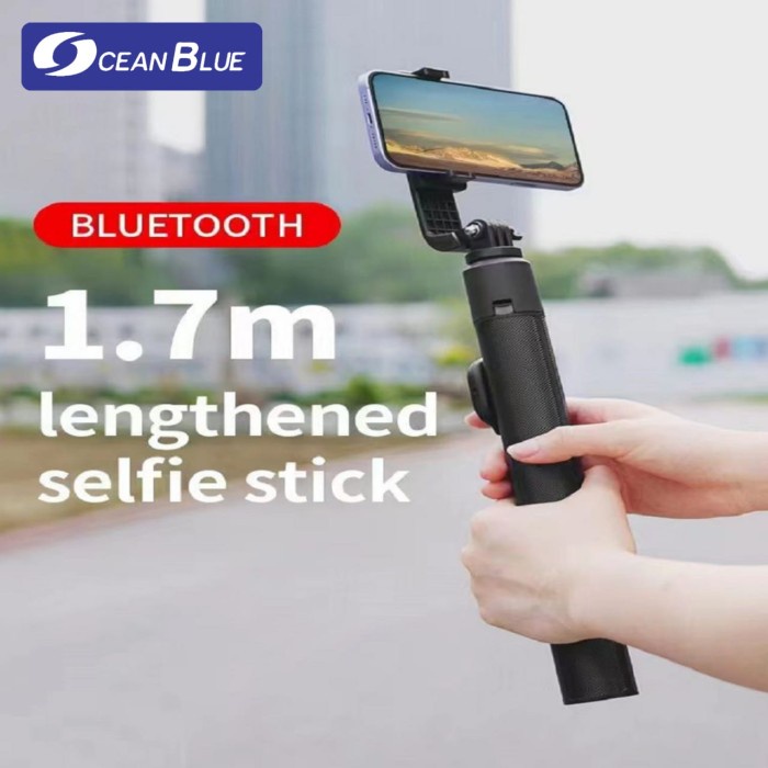 Jual Ocean Blue Ocn Y17 Tripod Tongsis Bluetooth 1.7m Selfie Stick HP ...