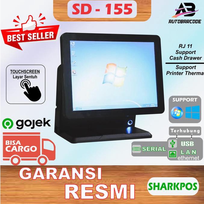 Jual Pc All In One Touchscreen Windows Sharkpos Sd Single Display Shopee Indonesia