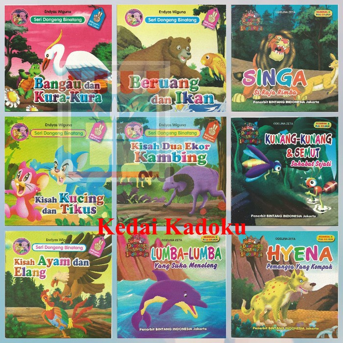 Jual Best Seller Paket 5 Buku Cerita Bergambar Berwarna 2 Bahasa Pilih ...