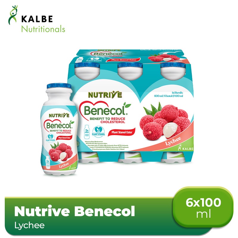 Jual Nutrive Benecol Lychee 6x100ml | Shopee Indonesia