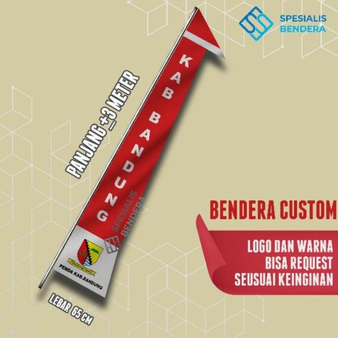 Jual New Produk Bendera Umbul Umbul M Custom Eceran Desain Logo Dan Warna Bisa Shopee