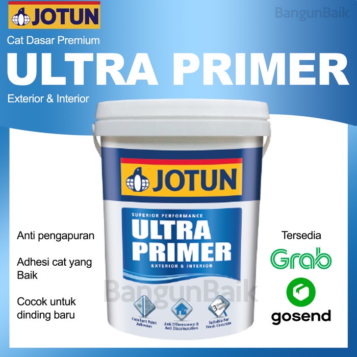 Jual Jotun Ultra Primer Cat Dasar Tembok Premium Exterior Interior Shopee Indonesia 6957