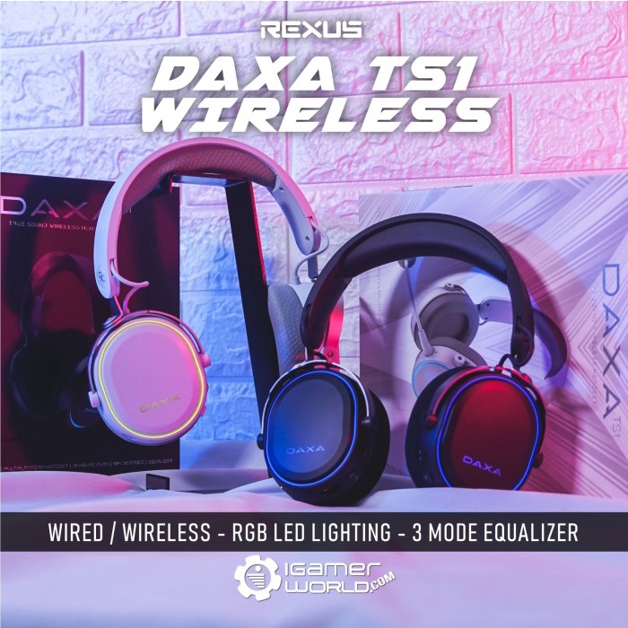 Jual Rexus Daxa TS1 Wireless with Equalizer Gaming Headset Shopee
