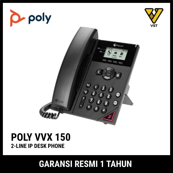 Jual Polycom VVX 150 - 2 Lines - READY STOCK | Shopee Indonesia