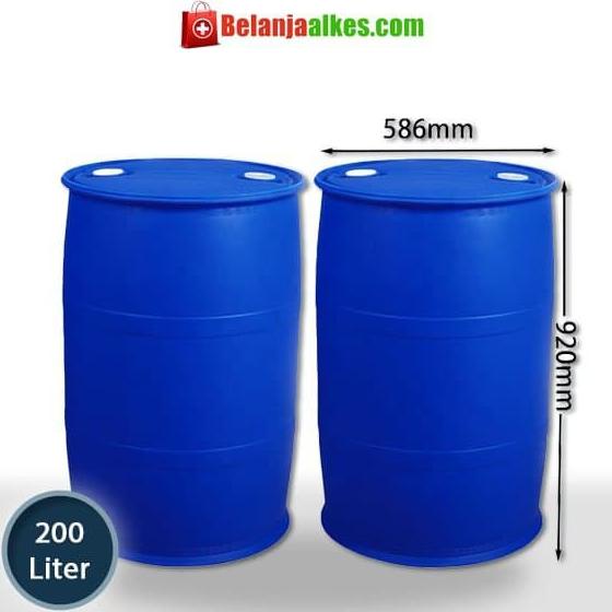 Jual Limited Tong Drum Air Drum Sampah Drum Plastik 200 Liter Murah Biru Ji23 Shopee 9807