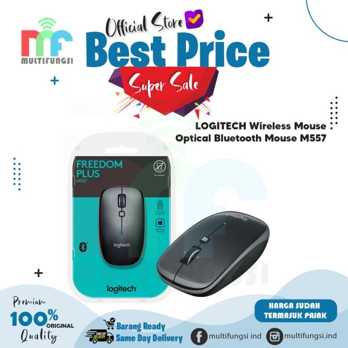 Jual LOGITECH Wireless Mouse Optical Bluetooth Mouse M557 | Shopee ...