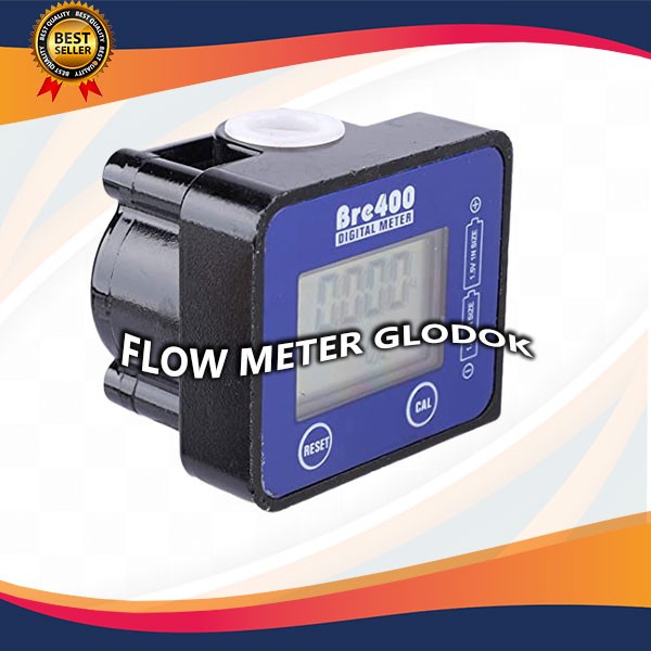 Jual Flow Meter Digital Bre400 Size 1/2" Flow Meter Oli Bre400