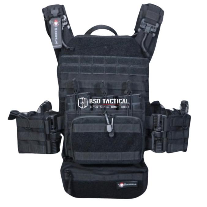 Jual Rompi Tactical Nakula Body Vest Set Quick Release Molle Plate ...