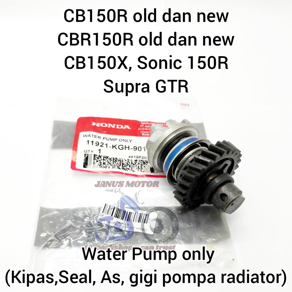 Jual As seal water pump Sonic CB CBR 150R CB150R CBR150R Supra GTR Old